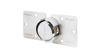 Master Lock 736EURD Stahl Van Vorhängeschloss & Haspel Set *SEHR BESCHÄDIGTE VERPACKUNG* - Bild 1 von 1
