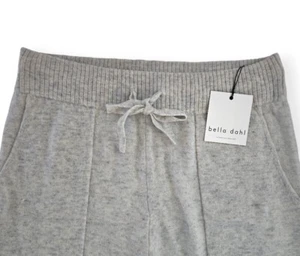 Bella Dahl Strick 100 % KASCHMIR Jogginghose in Meliert Schneeweiß Größe SMALL $ 231 NEU - Bild 1 von 14