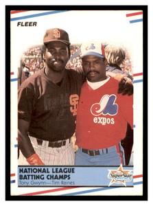 1988 Fleer #631 TONY GWYNN TIM RAINES