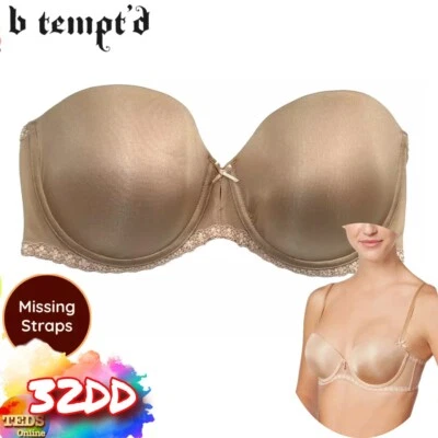 Sujetador sin tirantes para mujer 32DD Faithfully Yours 954108 desnudo b.tempt'd by Wacoal nuevo con etiquetas Foto 1 de 4