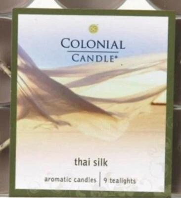 Оптовый лот 100 шт. снятых с производства колониальных свечей Co ароматизированные тайские шелковые чайные свечи - Изображение 1 из 4