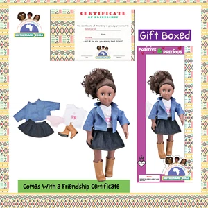 Motherland Dolls 18 Zoll süße schwarze Puppen Babypuppen Biracial Puppe Afroamerikanerin - Bild 1 von 4