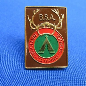 Boy Scout B.S.A. National Camping School Neckerchief Slide 256C2 - Picture 1 of 3