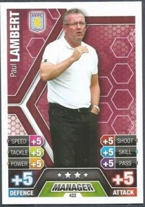 TOPPS MATCH ATTAX 2013-14- #422-MANAGER-ASTON VILLA-PAUL LAMBERT - Picture 1 of 1