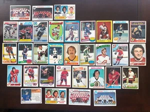 Vintage Hockey Card Lot 33 Cards (Chelios, LaFleur, Propp, Bergeron, Francis) - Picture 1 of 7