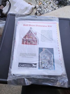 Kit decoratore casa bambola vintage carosello artigianato in rosso #843 carta 3D - Foto 1 di 4