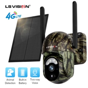 4G Wireless Solar Security Camera Outdoor PTZ Trail Hunting Night Vision IP Cam - Imagen 1 de 7