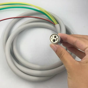 Manguera de tubo de cable de silicona dental de 6 orificios para pieza de mano de fibra óptica - Imagen 1 de 10