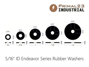 5/16" Inside Diameter Rubber Washers - Oil Resistant Neoprene Rubber Washers - Picture 1 of 7
