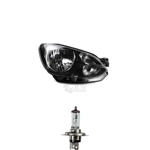 Halogen Scheinwerfer Frontscheinwerfer rechts H4 schwarz für VW UP inkl. Lampen - Bild 1 von 3