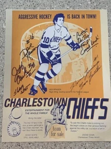 HANSON BROTHERS SIGNIERT JEFF CARLSON DAVE HANSON YVON SPANGE 8x10 SLAP SHOT - Bild 1 von 1
