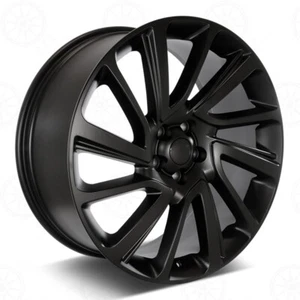 22" Satin Black Wheels Fits Range Rover Discover LR3, LR4 5x120 - Picture 1 of 4