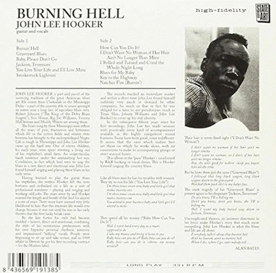 Burning Hell by HOOKER,JOHN LEE [Audio CD] - Bild 1 von 2