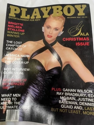 Playboy Vintage Gentleman's Magazine December 1987 Gala Christmas Issue - Image 1 of 2