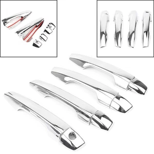 8pcs Door Handle Cover Trim w/Smart Holes Chrome Fit Mitsubishi Eclipse Cross 18 - Picture 1 of 8