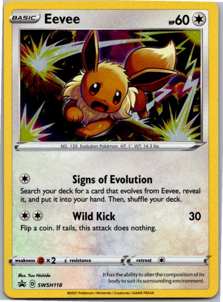 Eevee - Promo SWSH: Sword & Shield Promo Cards SWSH118 NM Holo - Image 1 of 2