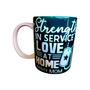 Army Mom Ceramic Coffee Mug - 12oz - Dishwasher Microwave Safe - handcrafted - Picture 1 of 7