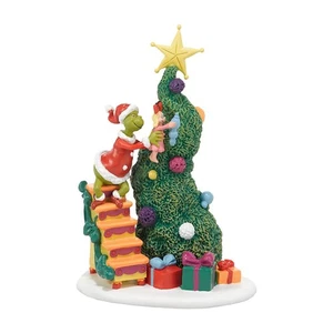 Grinch Villages It Takes Two Grinch and Cindy Lou Accessory Figuine, 6 inch - Foto 1 di 6