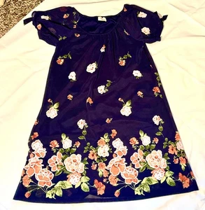 SIREN LILY Petite Small FLORAL LINED SHORT SLEEVE SHIFT DRESS, BEAUTIFUL, NWOT - Picture 1 of 9