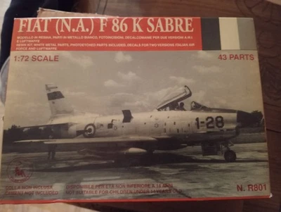 Tauro Model TM R801 North American FIAT F-86 K SABRE AEREO KIT 1:72 RESINA - Immagine 1 di 4