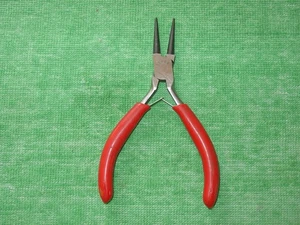 PINZE VINTAGE SEARS MINI 5" LUNGHE RUMOROSE A MOLLA MANICI ROSSI - Foto 1 di 3
