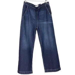 KanCan Jeans Women 13 30 Blue Cotton Ultra High Rise Super Flare Side Zip NEW - Picture 1 of 9