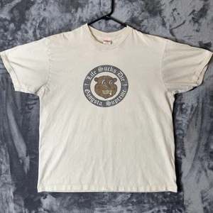 Supreme T-Shirt Size Large LSD Bear Life Sucks Die Gangster Short Sleeve Skate - Picture 1 of 7