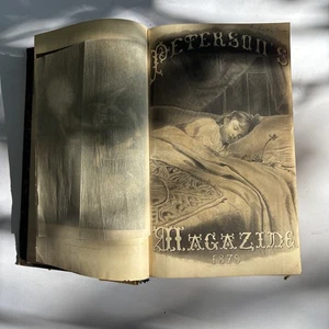 Peterson's Magazine 1880 Victorian Fashions Arts and Crafts Book 487 Pages - Imagen 1 de 8