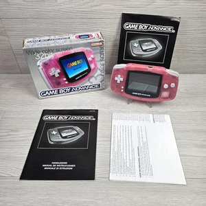 Boxed Nintendo Game Boy Advance Handheld-Konsole - Clear Fuchsia Pink Sehr guter Zustand! - Bild 1 von 19