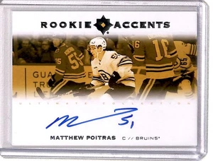 Acentos de novato Matthew Poitras 2023-24 radiocontrol automático 48/65 Boston Bruins #RA-PO - Imagen 1 de 2