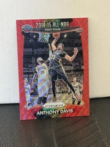 2015 Prizm All NBA Red Wave Prizm Anthony Davis 322 /350 - Picture 1 of 5