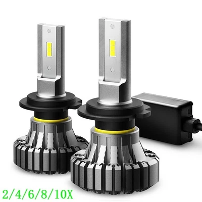 AUXITO H7 LED Hi-Lo Headlight Bulb Conversion Lamp Beam 6000K Super White 2/4X - Image 1 of 4
