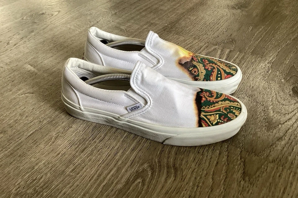 Zapatos sin cordones Vans Classic Big Reveal blancos/paisley para hombre 7,5 para mujer 9 Foto 1 de 4