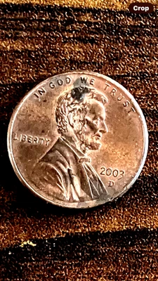 2003 D Penny Missing Designer Initials VDB - Image 1 of 4