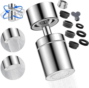 Terminale per Rubinetto Snodabile 360° Con Doppia Funzione – Aeratore Universale - Foto 1 di 7