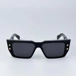 Balmain Herren Sonnenbrille Titan Schwarz Gold Grau Cat Eye B-VI BPS-128A-54 NEU - Bild 1 von 13