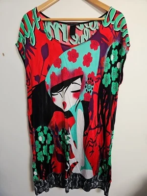 Vestido túnica vintage Custo Barcelona años 90 talla L retro Foto 1 de 4