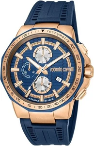 Roberto Cavalli by Franck Muller Men's RV1G200P0031 Silicone Chrono Date Watch - Picture 1 of 6