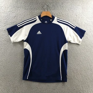 Adidas Shirt Mens XL Blue White Clima365 Pullover Short Sleeve Athletic Tee - Picture 1 of 14