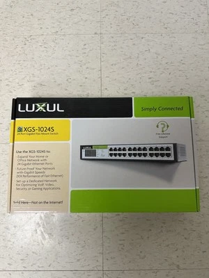 NEW in Box—Luxul XGS-1024S 24 Port Gigabit Flex Mount Switch - Image 1 of 4