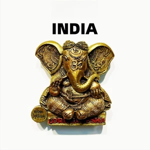 Lord Ganesha Indien Tourist Souvenir 3D Harz Kühlschrank Kühlschrankmagnet Handwerk - Bild 1 von 4