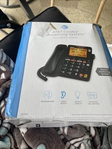 AT&T CD4930 Telefon przewodowy z systemem odbierania i identyfikatorem dzwoniącego - czarny - Zdjęcie 1 z 3