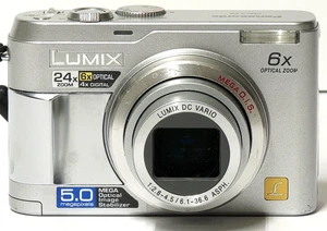 Panasonic Lumix DMC-LZ2 5.0MP 24x Zoom Digital Camera Working Silver w Flash - Picture 1 of 12