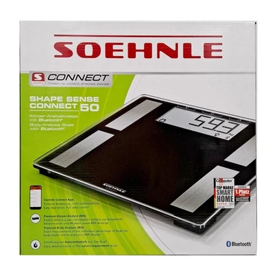 Soehnle Körperwaage Körperanalysewaage Shape Sense Connect 50 schwarz 063879  - Bild 1 von 2