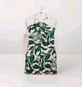 Andie Swim The Waikiki Dress Ivory Palm Tropical Print Summer Dress - Pick Size - Picture 1 of 25