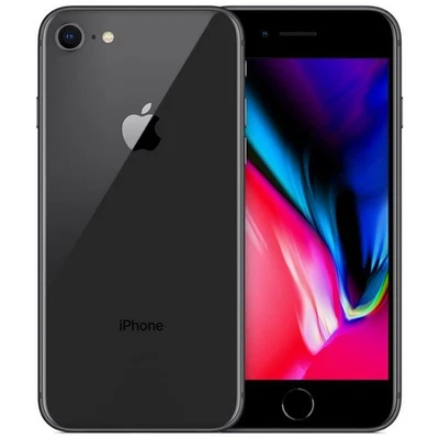 S49_SMARTPHONE APPLE IPHONE 8 NERO BLACK IOS LCD BATTERIA OK LEGGERE BENE!! - Immagine 1 di 2