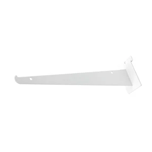 SSWBasics 12" Slatwall Soporte de Estante Blanco (Tiene 30 libras) Paquete de 10 - Imagen 1 de 2
