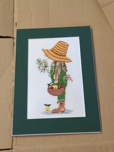 ¿Tapiz bordado de costura vintage? Sin marco sin cristal - Imagen 1 de 8