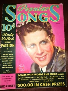 March Popular Songs Celebrities Magazine Ads Stories Lyrics - Picture 1 of 11