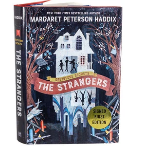 The Strangers Margaret Peterson Haddix SIGNED Book 1st Edition Greystone Secrets - Picture 1 of 4